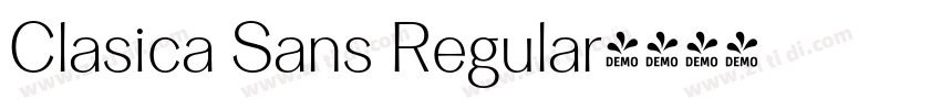 Clasica Sans Regular字体转换
